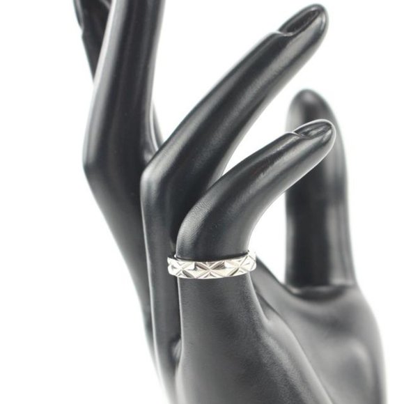 Chanel Size 3.5US PT950 Matelasse Quilted Platinum - Picture 2 of 12